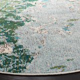 Safavieh Monaco 6'-7" x 6'-7" Rug in Green / Turquoise