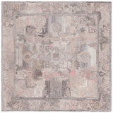 Safavieh Marquee 6'-0" x 6'-0" Rug in Grey / Pink