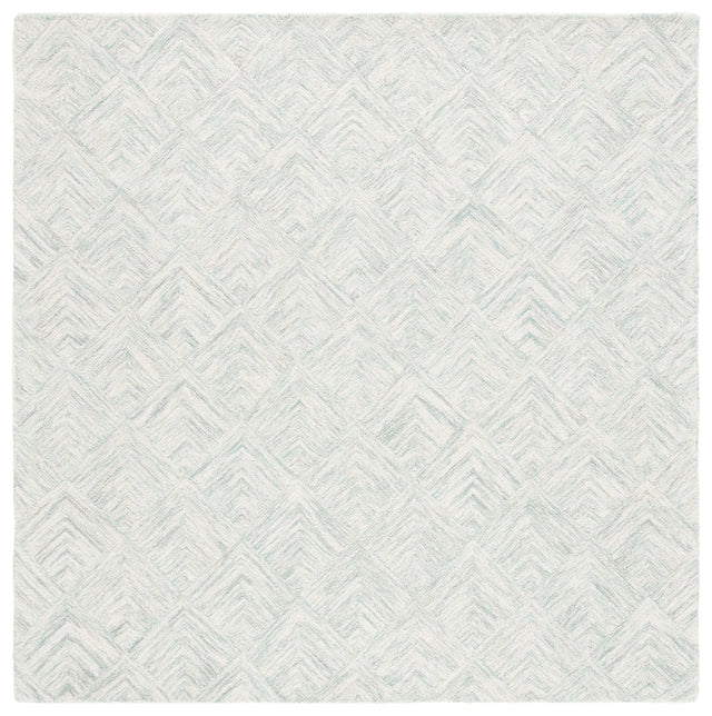 Safavieh Abstract 6'-0" x 6'-0" Rug in Grey / Turquoise