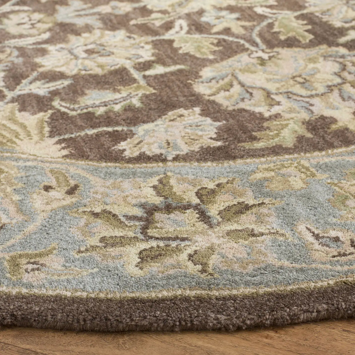 Safavieh Heritage 6'-0" x 6'-0" Rug in Brown / Blue