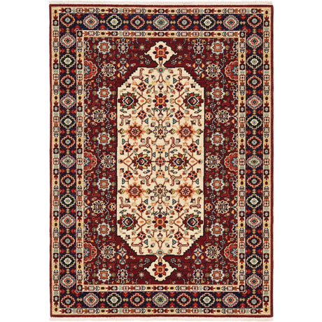 Oriental Weavers Sphinx Lilihan 1802W Red/ Ivory Rugs - main flat