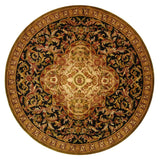 Safavieh Classic 8'-0" x 8'-0" Rug in Black / Beige