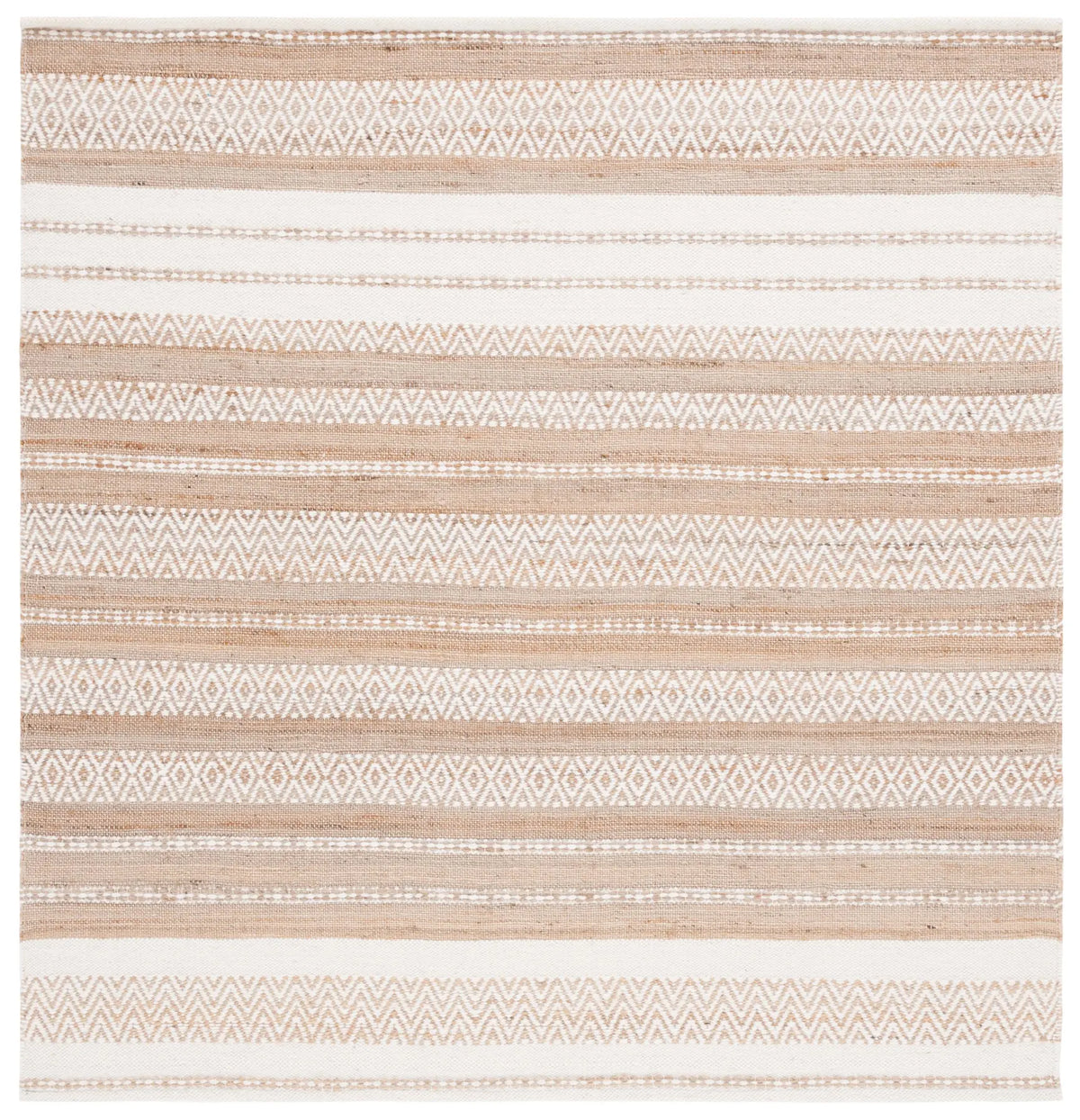 Safavieh Kilim 6'-0" x 6'-0" Rug in Natural / Ivory