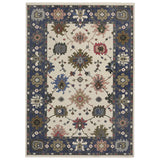 Oriental Weavers Sphinx HASTINGS HA01E Ivory Floral Rugs - main flat