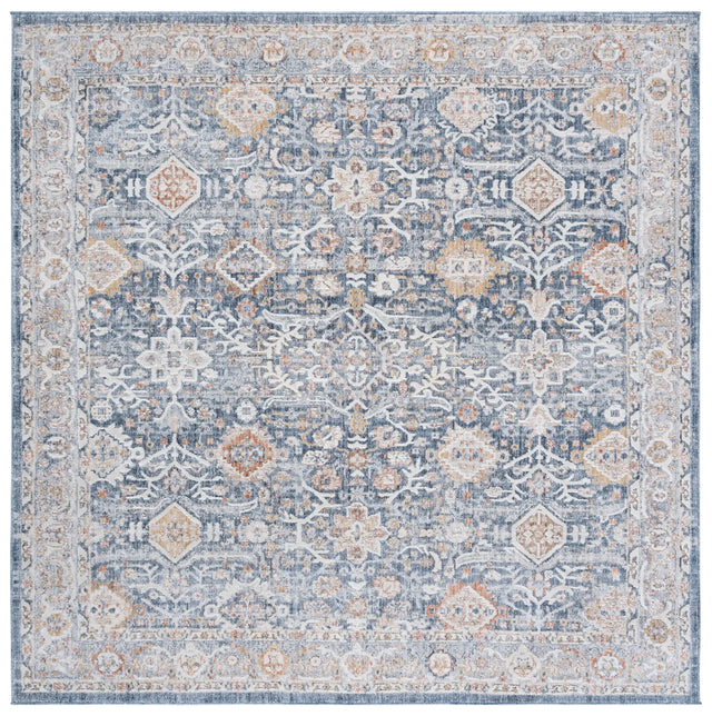 Safavieh Scarlett 400 6'-7" x 6'-7" Rug in Blue / Ivory Rust