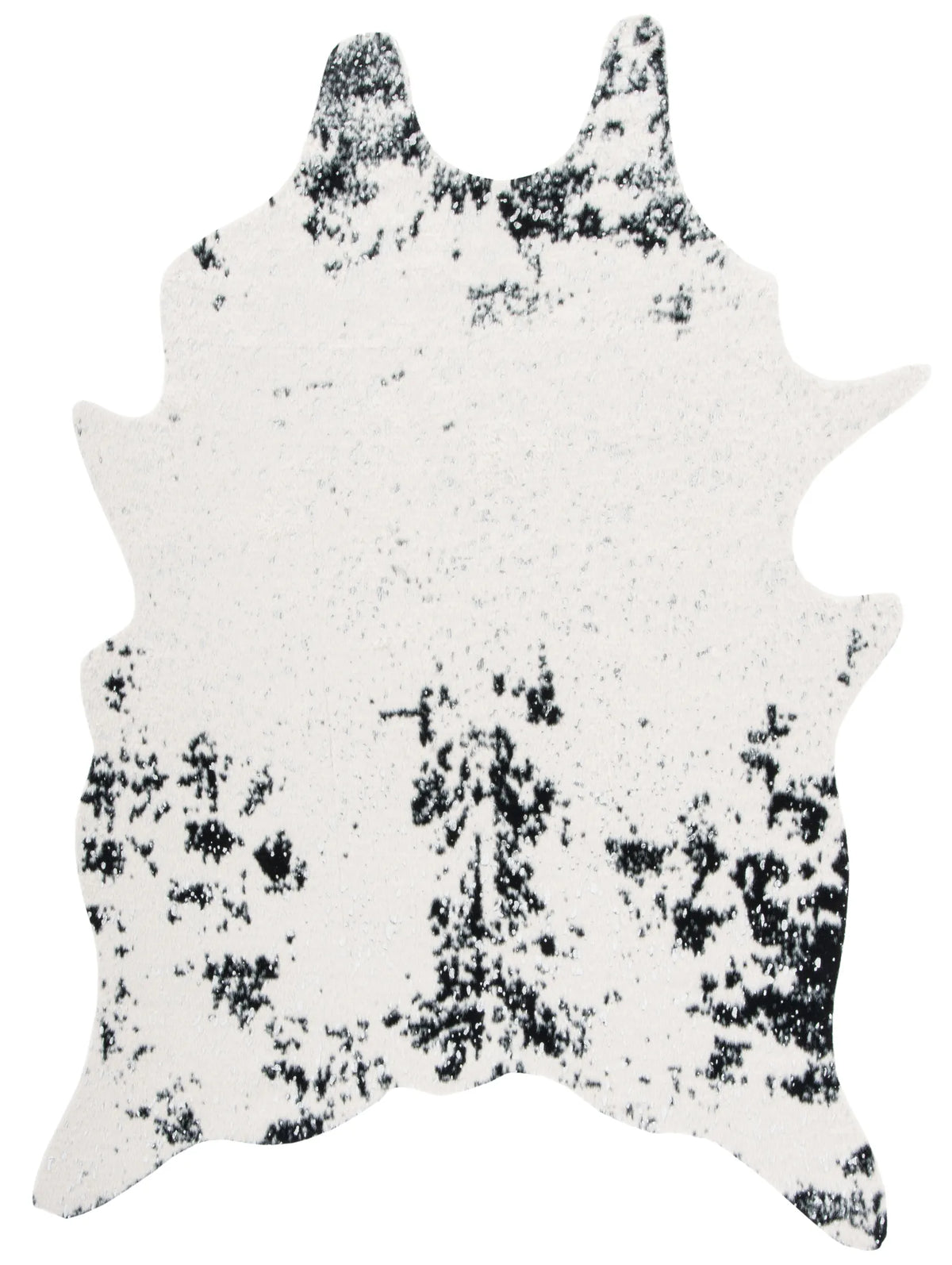 Safavieh Faux Cowhide 5'-0" x 6'-5" Rug in Beige / Black