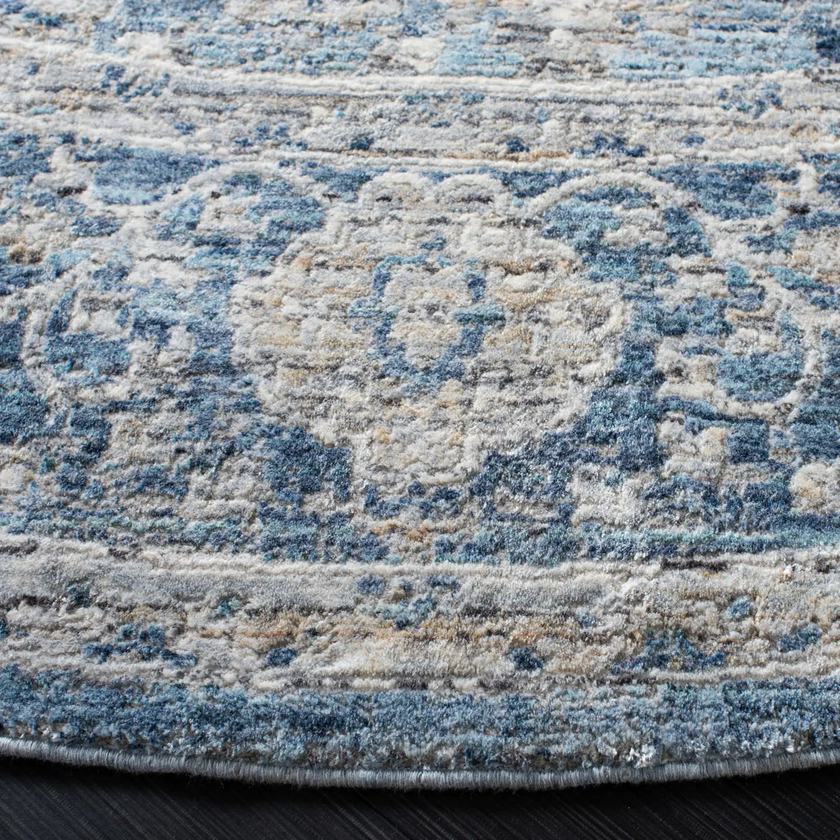 Safavieh Dream 6'-7" x 6'-7" Rug in Grey / Turquoise