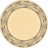 Safavieh Courtyard 5'-3" x 5'-3" Rug in Natural / Brown