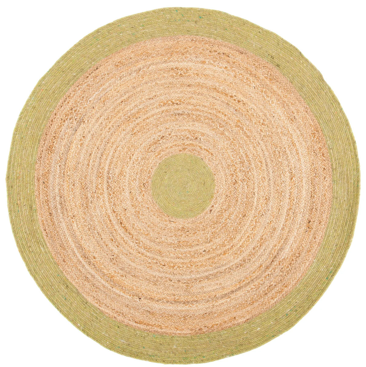 Safavieh Braided 5'-0" x 5'-0" Rug in Green / Natural