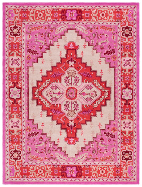 Safavieh Bellagio 10'-0" x 14'-0" Rug in Red Pink / Ivory