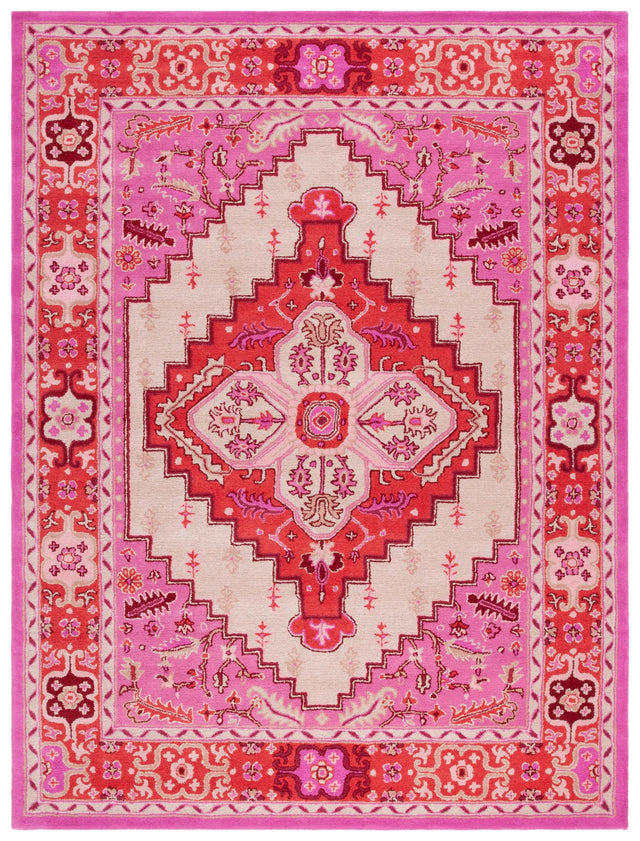 Safavieh Bellagio 10'-0" x 14'-0" Rug in Red Pink / Ivory