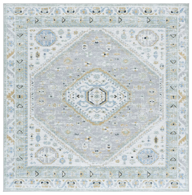 Safavieh Bayside 6'-7" x 6'-7" Rug in Green / Grey