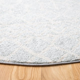 Safavieh Tulum 5'-0" x 5'-0" Rug in Light Grey / Ivory