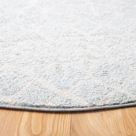 Safavieh Tulum 5'-0" x 5'-0" Rug in Light Grey / Ivory