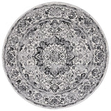 Safavieh Tulum 5'-0" x 5'-0" Rug in Ivory / Black