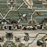 Oriental Weavers Sphinx KEIRA KEI07 Blue Floral Rugs - room scene 2