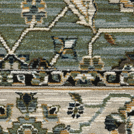 Oriental Weavers Sphinx KEIRA KEI07 Blue Floral Rugs - room scene 2
