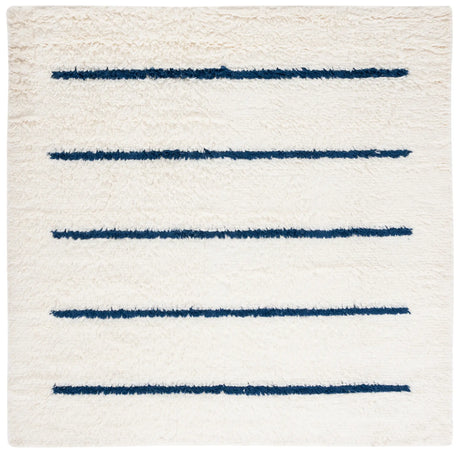 Safavieh Kenya 7'-0" x 7'-0" Rug in Ivory / Navy