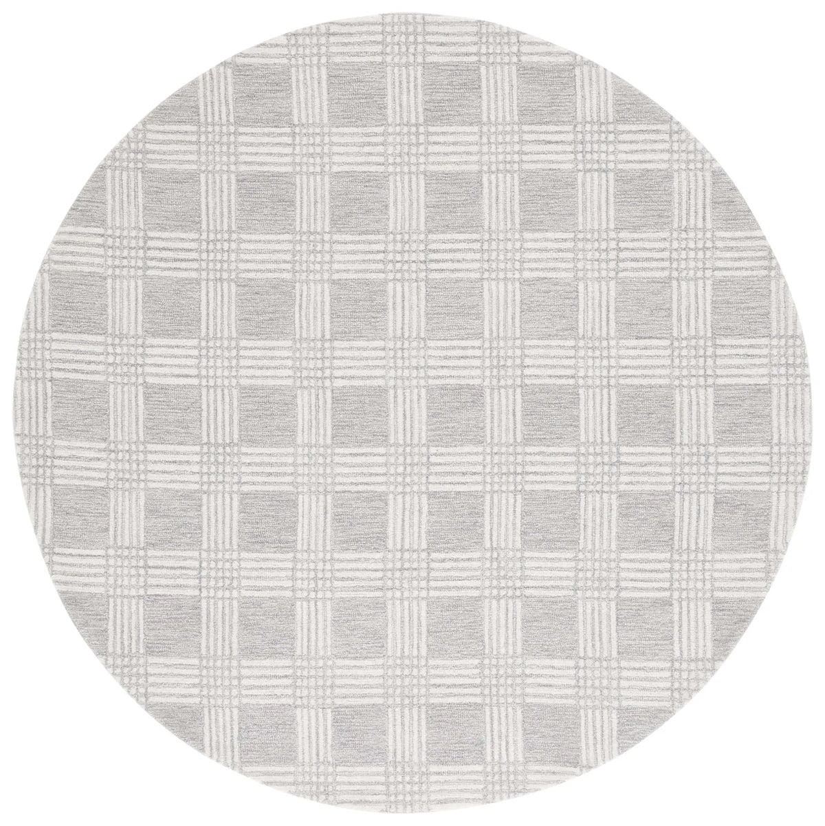 Safavieh Ebony 6'-0" x 6'-0" Rug in Light Grey / Ivory