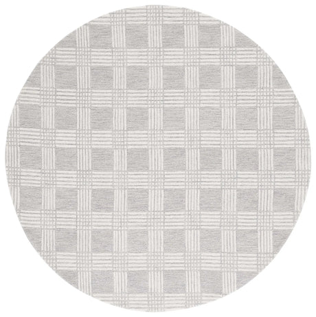 Safavieh Ebony 6'-0" x 6'-0" Rug in Light Grey / Ivory