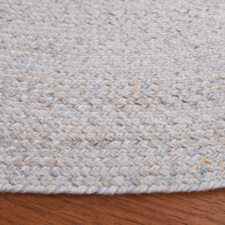 Safavieh Braided 5'-0" x 5'-0" Rug in Grey / Yellow
