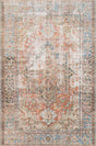 Loloi Loren Lq-15 Terracotta / Sky Rugs - main flat