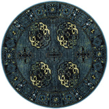 Safavieh Vintage Hamadan 6'-7" x 6'-7" Rug in Blue / Multi