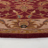 Safavieh Heritage 6'-0" x 6'-0" Rug in Red / Ivory