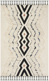 Safavieh Kenya 4'-0" x 6'-0" Rug in Ivory / Black Blue