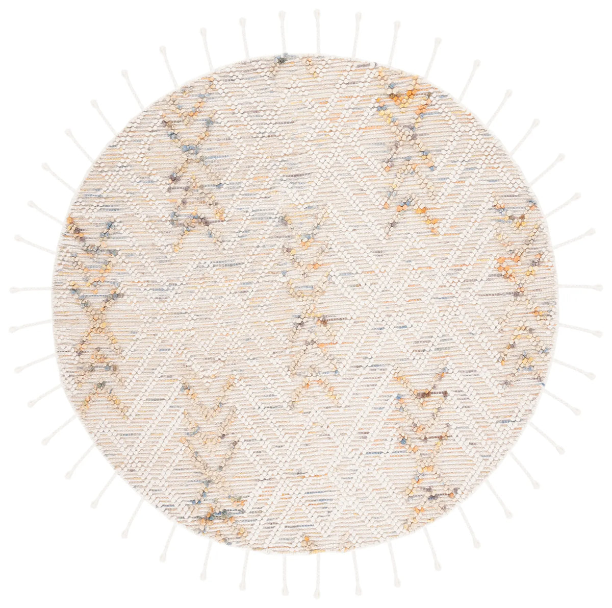 Safavieh Natura 6'-0" x 6'-0" Rug in Ivory / Orange