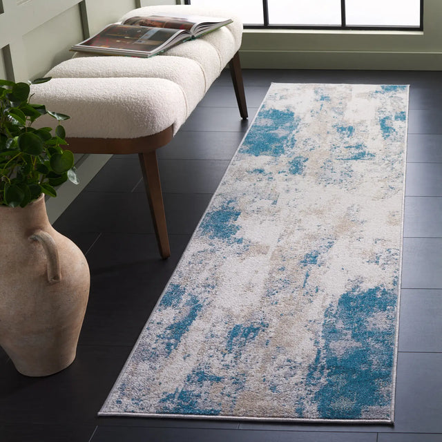 Safavieh Bayside 2'-2" x 8'-0" Rug in Blue / Grey