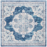 Safavieh Brentwood 6'-7" x 6'-7" Rug in Navy / Ivory