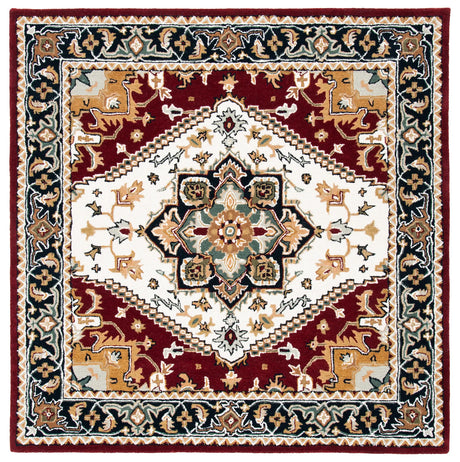 Safavieh Heritage 6'-0" x 6'-0" Rug in Ivory / Red