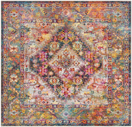 Safavieh Crystal 7'-0" x 7'-0" Rug in Navy / Light Blue