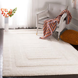 Safavieh Florida Shag 4'-0" x 6'-0" Rug in Creme / Creme
