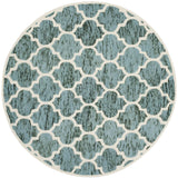 Safavieh Himalaya 6'-0" x 6'-0" Rug in Turquoise / Ivory