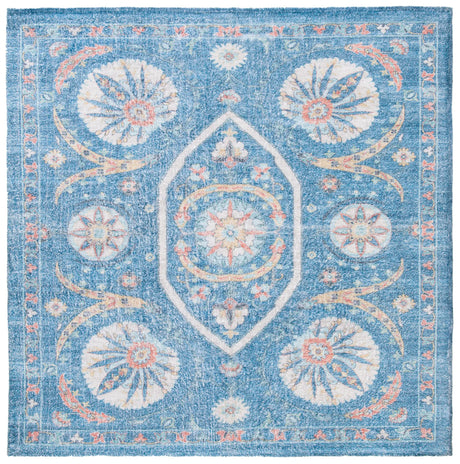 Safavieh Saffron 6'-0" x 6'-0" Rug in Blue / Creme