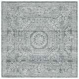 Safavieh Ebony 6'-0" x 6'-0" Rug in Ivory / Dark Grey