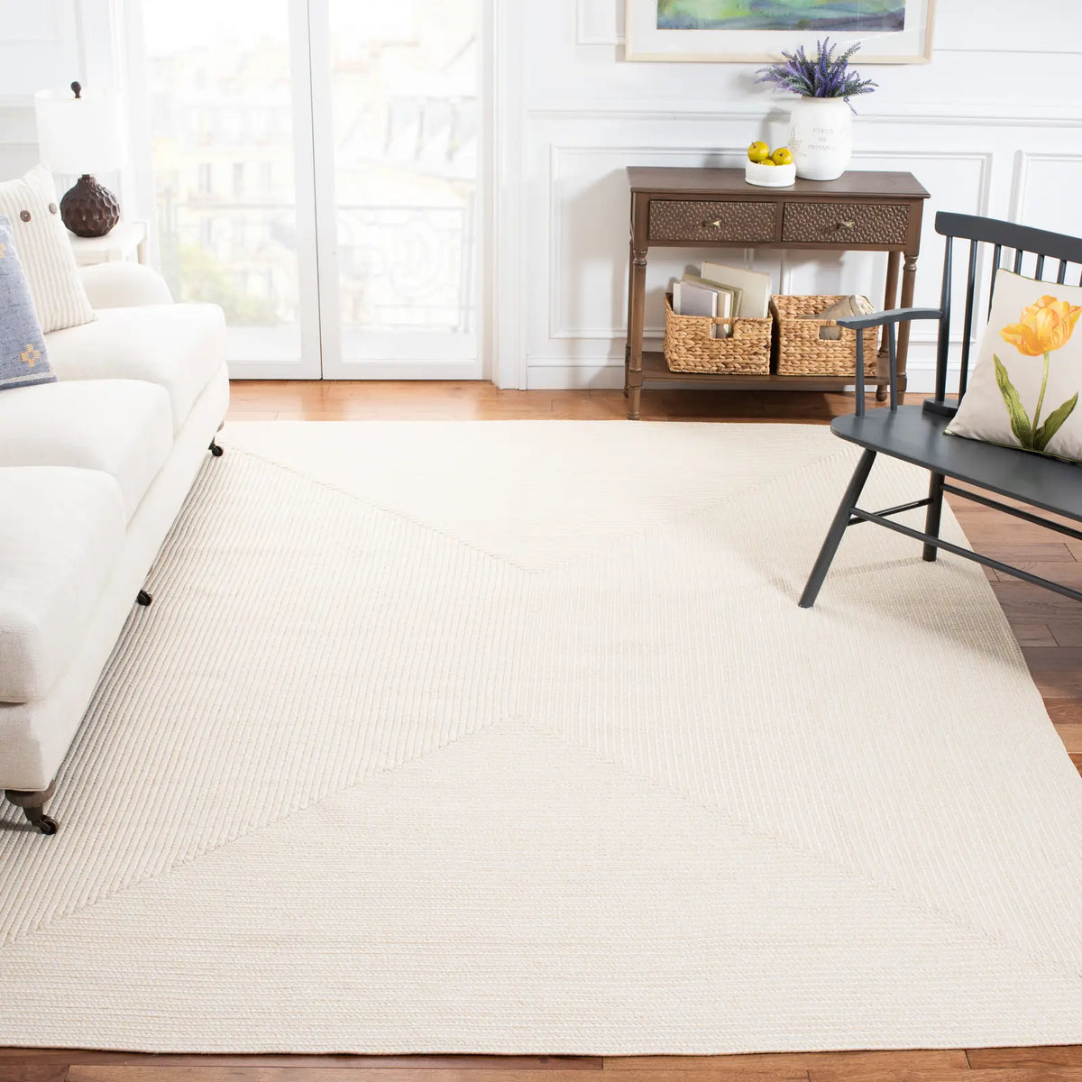 Safavieh Braided 10'-0" x 14'-0" Rug in Ivory / Beige