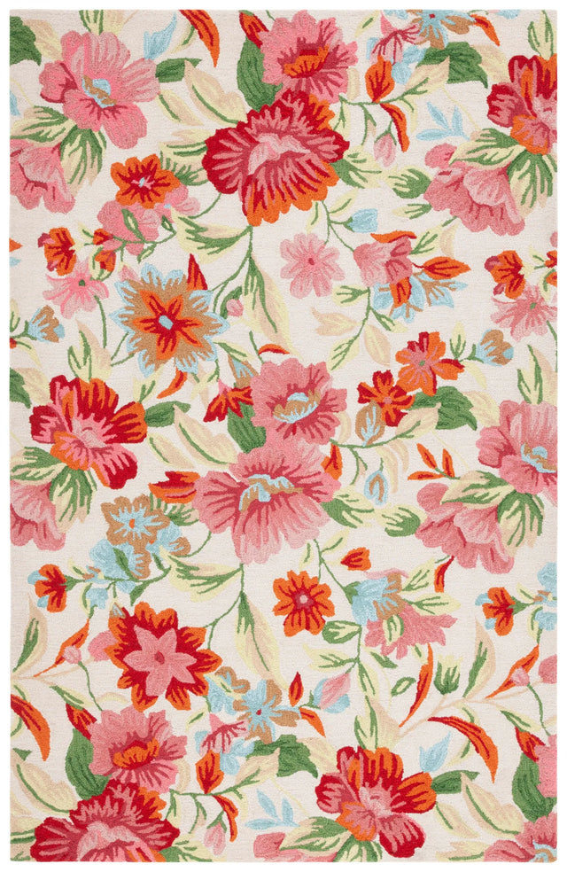 Safavieh Easy Care 4'-0" x 6'-0" Rug in Ivory / Red