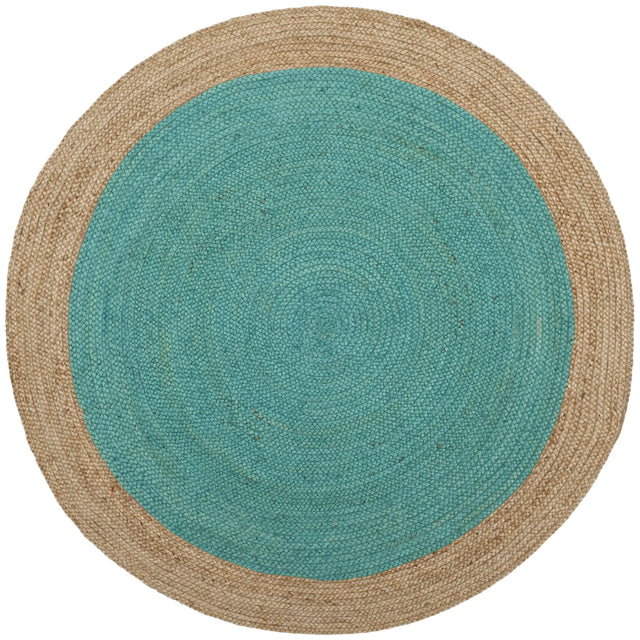 Safavieh Natural Fiber 5'-0" x 5'-0" Rug in Teal / Natural