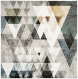 Safavieh Porcello 6'-7" x 6'-7" Rug in Grey / Blue