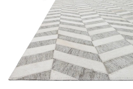 Loloi Dorado Db-01 Grey / Ivory Rugs - rug corner
