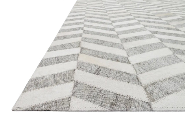 Loloi Dorado Db-01 Grey / Ivory Rugs - rug corner