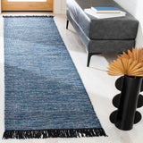 Safavieh Montauk 2'-3" x 9'-0" Rug in Blue / Black