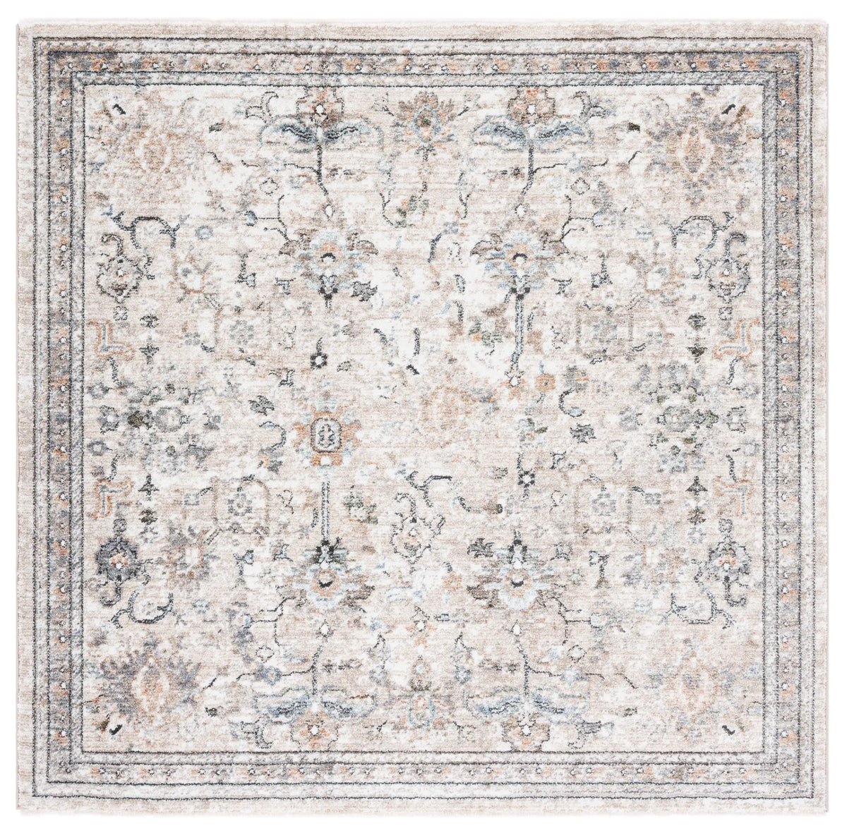 Safavieh Jasmine 5'-3" x 5'-3" Rug in Grey / Blue