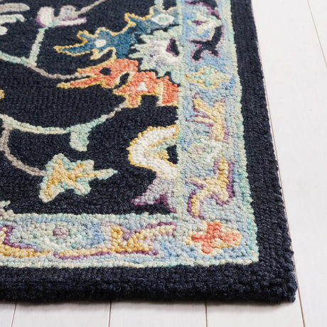 Safavieh Blossom 4'-0" x 6'-0" Rug in Black / Blue