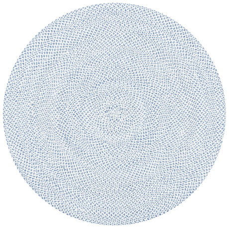 Safavieh Braided 5'-0" x 5'-0" Rug in Blue / Ivory