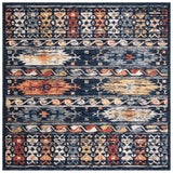 Safavieh Charleston 6'-7" x 6'-7" Rug in Navy / Ivory