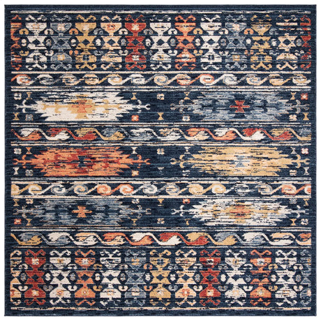 Safavieh Charleston 6'-7" x 6'-7" Rug in Navy / Ivory